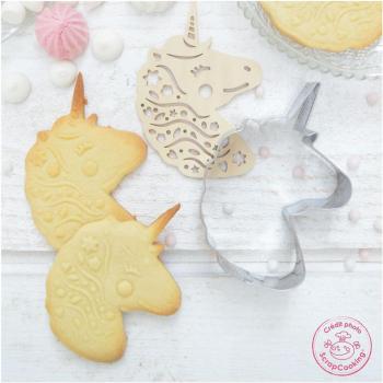 Cortador + Sello para Galletas Unicornio Scrapcooking