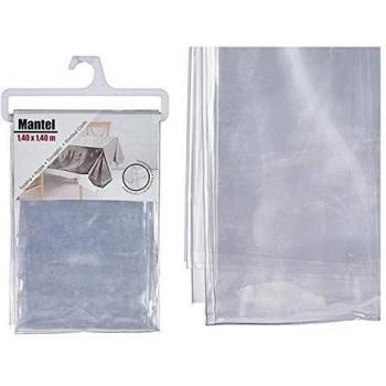 BigBuy Home S3607275 Mantel Plástico, Materiales Varios, 140 X 140 Cm