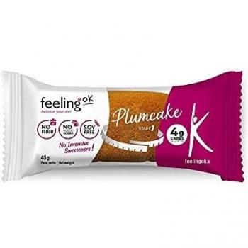 Feelingok Plumcake - Caja de 10 snack proteicos de 45 g