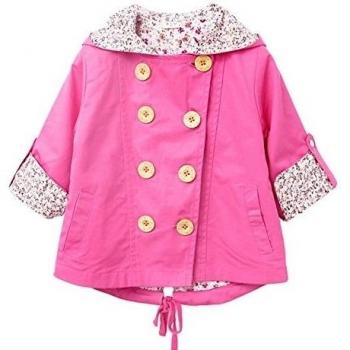 Dr.mama niñas de princesa chaqueta rompevientos un solo pecho de Trinchera de la Chaqueta de Abrigo