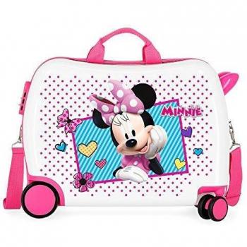 Disney Enjoy Minnie Icon Maleta Infantil Rosa 50x38x20 cms Rígida ABS Cierre combinación 34L 2,3Kgs 4 Ruedas Equipaje de Mano