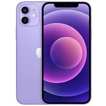 Apple iPhone 12, Malva, 128GB, Pantalla OLED Super Retina XDR de 6.1, Chip A14 Bionic, iOS, Doble SIM y Conectividad 5G