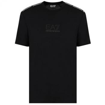 Camiseta EA7 6DPT10 PJTMZ Manga Corta Hombre Negro, Minimal Logo Series, Talla S