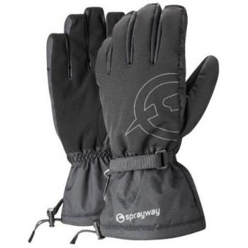 Sprayway Mens Trek Waterproof Insulated Polyester Gloves Black