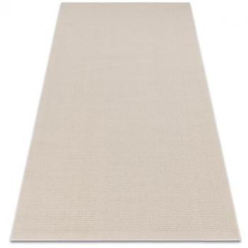 Alfombra de Lana Villa Liso SIZAL Tejido Plano Beige 200x300 cm