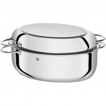 ZWILLING Cacerola con tapa, Apta para inducción, Acero inoxidable, 8,5 litros, Plus