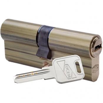 Cilindro de seguridad Europerfil 33-38 latón, leva larga. 2000s2lp3338ll Ucem