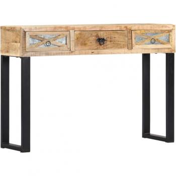 Mesa Consola 110 x 30 x 76 cm de Madera Maciza de Mango
