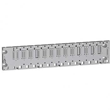Rack Ethernet 12 posiciones para M580 y Modicon M340 con tarjeta madre posterior BMEXBP y soporte para BMEP58