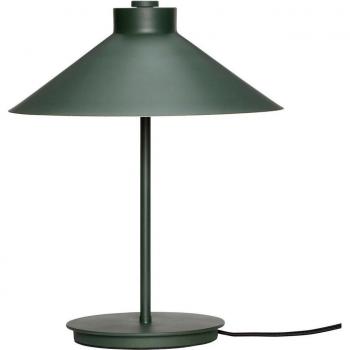 Lámpara de mesa metálica verde Hübsch Interior, altura 38 cm