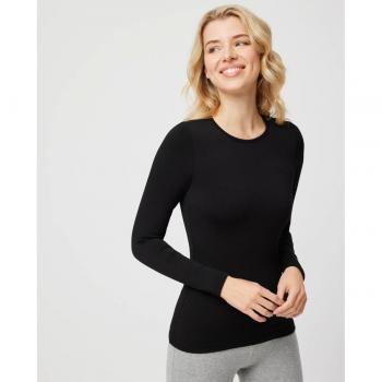 Camiseta térmica de mujer Ysabel Mora de manga larga y cuello redondo, ideal para mantenerte abrigada en invierno.