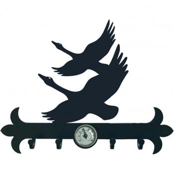 IMEX EL ZORRO El Zorro 11616-Colgador de Llaves Patos, 290 mm, Hierro Forjado, Negro, 2.5x29x15.5 cm