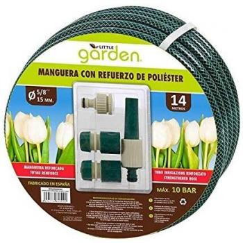 LITTLE GARDEN BY01090260300 - Manguera, 14 m, Color Verde