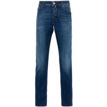 Jacob Cohen Men's Nick Denim Cotton Jeans in Blue | Size 33 | UQL0634S3619905D