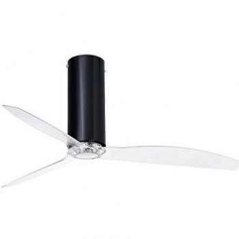 Faro Barcelona 32035 - TUBE FAN Ventilador de techo ø128 cms Negro Brillo 3 Palas