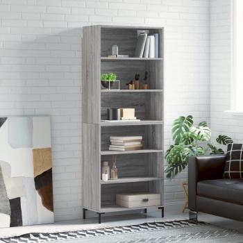 Armario alto Sonoma gris 69,5x32,5x180 cm madera multicapa y madera de ingeniería