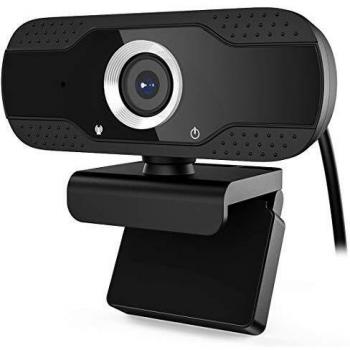 MK Webcam PC Full HD 1080P con Micrófono, Webcam Portátil para PC, Webcam USB 2.0, Streaming Cámara Reducción de Ruido para Videollamadas, Grabación, Conferencias con Clip Giratorio
