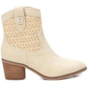 Botines de mujer Refresh 171545 beige con cremallera