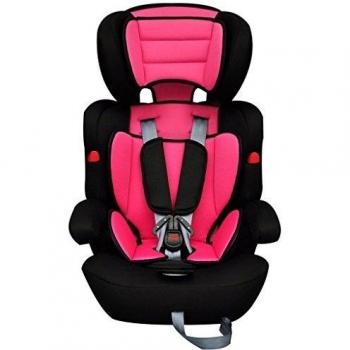 Silla de Coche para Niños Rosa/Negro Grupos I/II/III