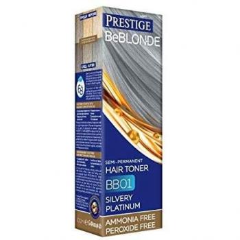 Vips Prestige - BeBlonde Tinte Semi Permanente Color Platino plateado BB01, Sin Amoniaco Sin Peroxide