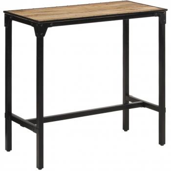 Mesa de Bar de Madera Maciza de Mango Rugoso 110x55x107 cm Marrón