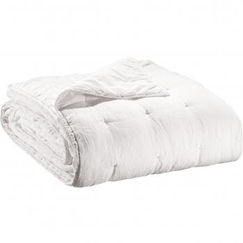 Jeté de cama de algodón lavado a la piedra Vivaraise 240 x 260 cm blanco