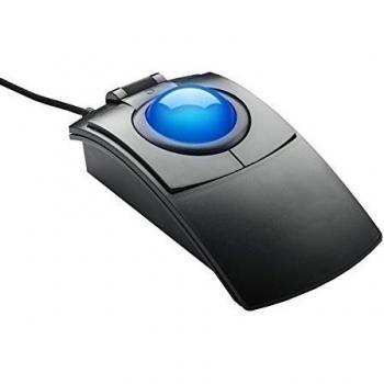 CST2545W(GL) (L-Trac Glow) - Ratón de Trackball con conexión USB ambidextro, láser de alto rendimiento, ergonómico, color negro