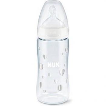 NUK Biberón First Choice+ Control de Temperatura Silicona 0-6 Meses 300 ml
