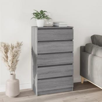 Cajón de madera multicapa Sonoma 60x36x103 cm gris