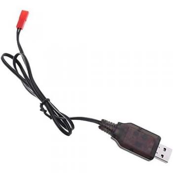 Cargador USB 6V MH Ni-CD para Pilas de Juguete de Control Remoto con Cable JST 2P y Protección Contra Sobrecarga y Cortocircuito - Ideal para Drones, Aviones y Quadricóp