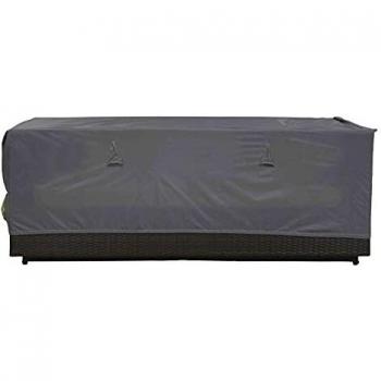 Funda impermeable para sofá de jardín 3 plazas 205 x 75 x 60 cm gris