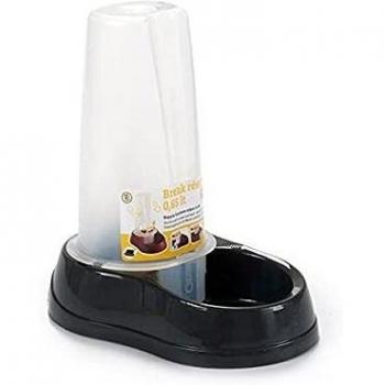 Stefanplast S3602733 Comedero para Mascotas, 12 x 19.5 x 19 cm, Antracita