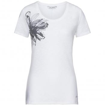 VAUDE Women 's Skomer Print Camiseta II – Camiseta, Primavera/Verano, Mujer, Color Blanco, tamaño XX-Large