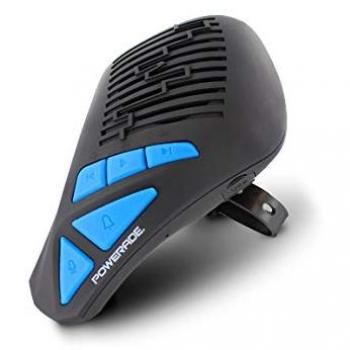 Altavoz Inalámbrico Bluetooth Powerade para Bicicleta o Patinete (5W, Manos Libres, 15 Horas de Autonomía, Resistente al Agua, Timbre) Negro/Azul