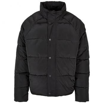 Urban Classics Men's Black Raglan Puffer Jacket