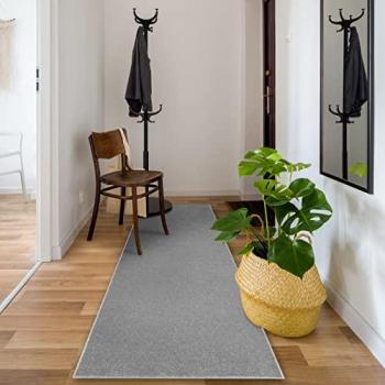 Alfombra de Pasillo Eton Plateada 70x300 cm