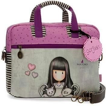 Santoro Gorjuss Tall Tails Maletín para Portátil13,3 Multicolor 33x25x5,5 cms Piel Sintética