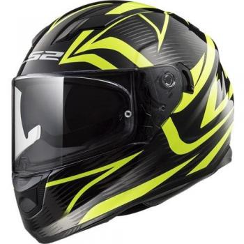 LS2 Casco de moto STREAM EVO JINK MAT Negro Amarillo, Negro/Amarillo, L