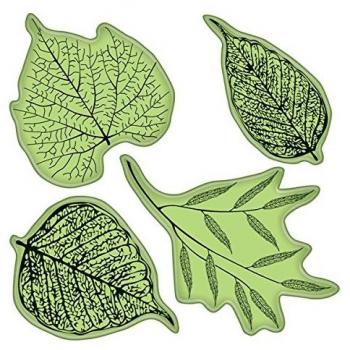 Stamping Gear INKA - Sello con diseño de hojas fosilizadas