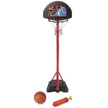 PL Ociotrends - Canasta Baloncesto de Metal, Altura Regulable 208 cm