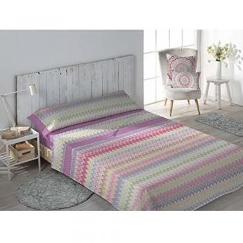 DHestia Secaneta Juego Sábanas, Morado, Cama 105 / 105x200
