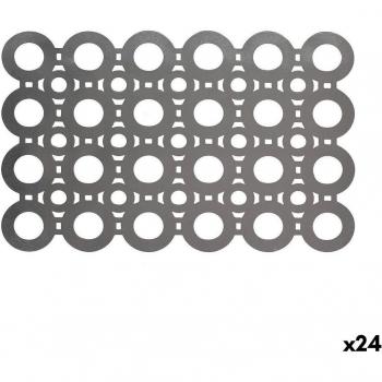 Salvamantel Viejo Valle PVC Plateado 45 x 30 cm (24 Unidades)