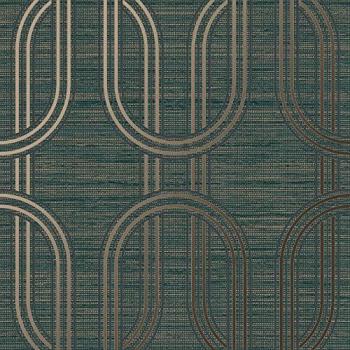 Indulgent Geometric Emerald Wallpaper - 10m x 52cm
