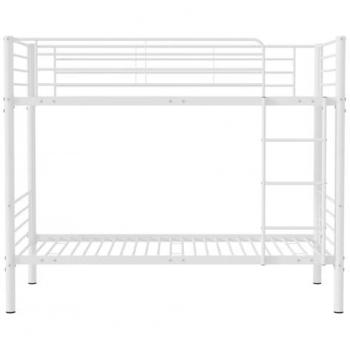 Litera de metal blanco - 90 x 190 cm
