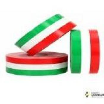 StickersLab Cinta adhesiva tricolor con la bandera de Italia, a rayas, en 4 medidas 5cm, Lunghezza - 1 metro