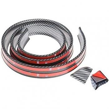 Bigbuy Car S3702895 Adhesivo para Coche Aleron, Carbón, 1.45 x 38 mm