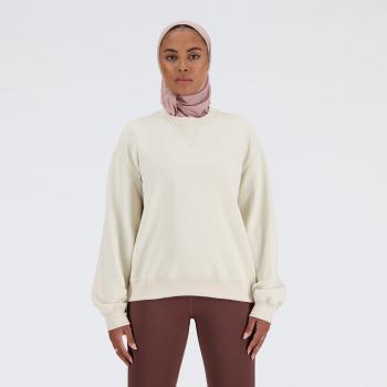 New Balance Women's Beige French Terry Crew Sweatshirt - Size S