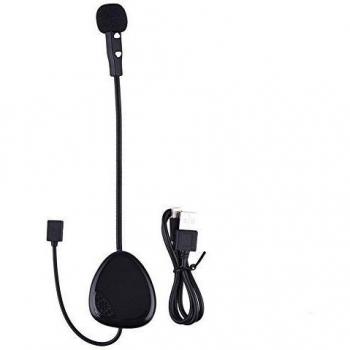 Zyurong bt2.1 Mono auriculares con Bluetooth para casco de moto auricular bluetooth universal para teléfono inteligente con cable USB