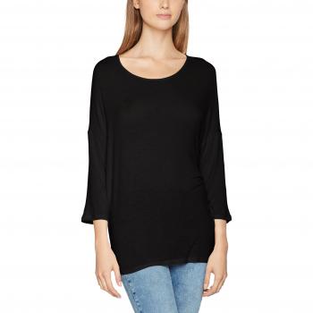 PIECES Pcmusthave 3/4 Top Noos, Camisa Manga Larga para Mujer, Negro