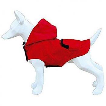 Freedog FD5000940 - Impermeable Plegable Bolsillo, para Perro, Color Rojo